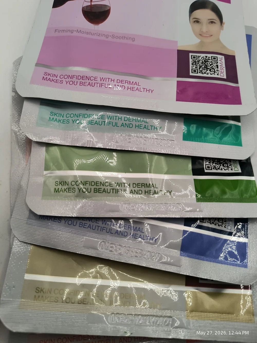 Dermal Collagen Essence Mask Variety Pack 6 CT New Skincare Face Mask